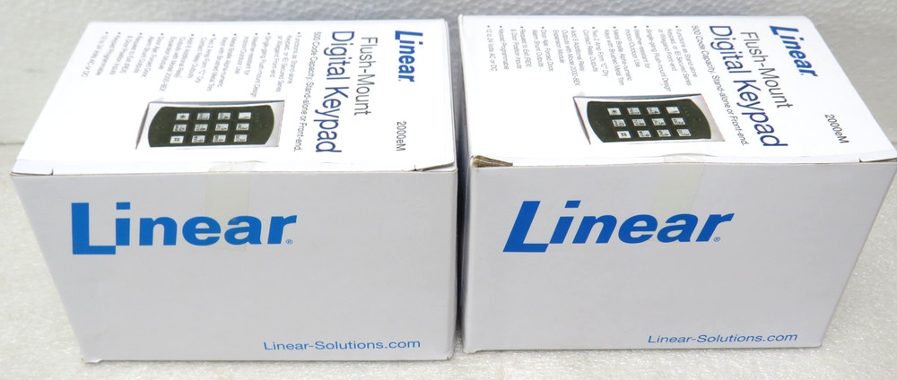 Linear 2000eM eM Style Flush-Mount Durable Metal Access Control Keypad [CTD]