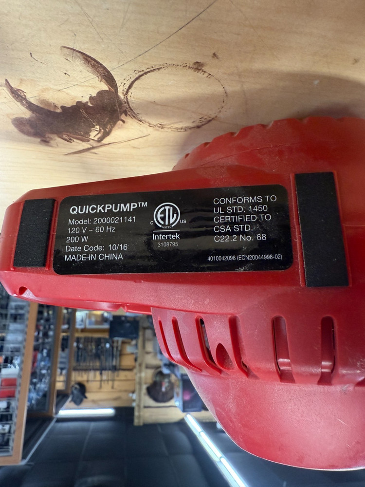 Coleman 120V Electric Portable Quickpump Pump Universal