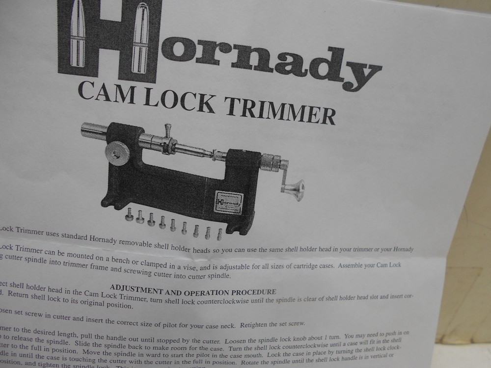 Hornady Cam Lock Case Trimmer Kit