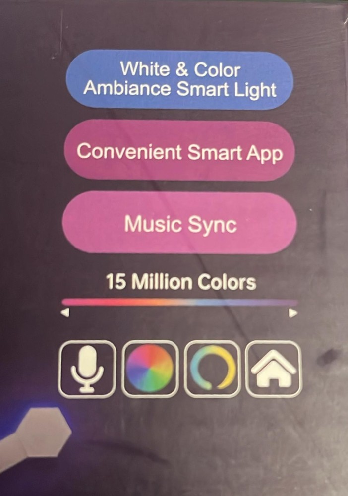 Hexiher Smart 9 LED Light Lines Wall Light