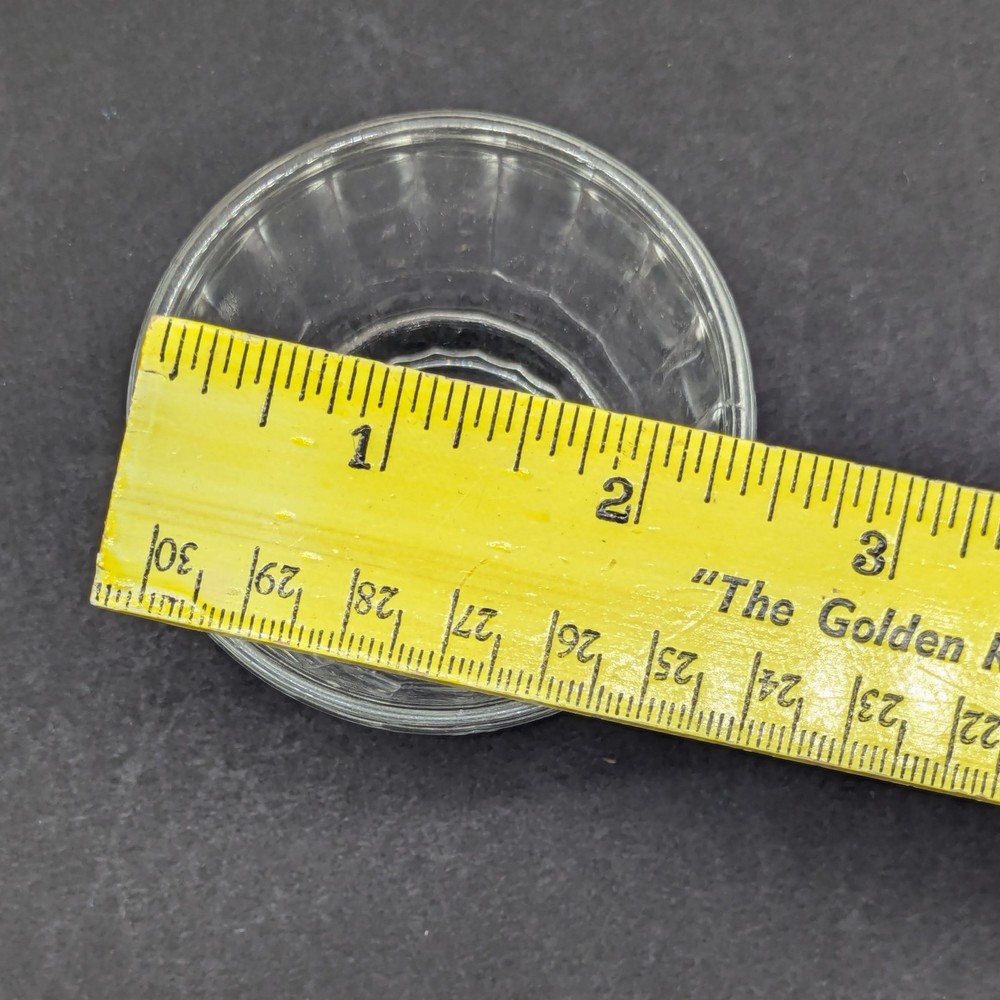 Bartlett & Collins Glass Open Salt Dip Cellar Vertical Pattern BTC3