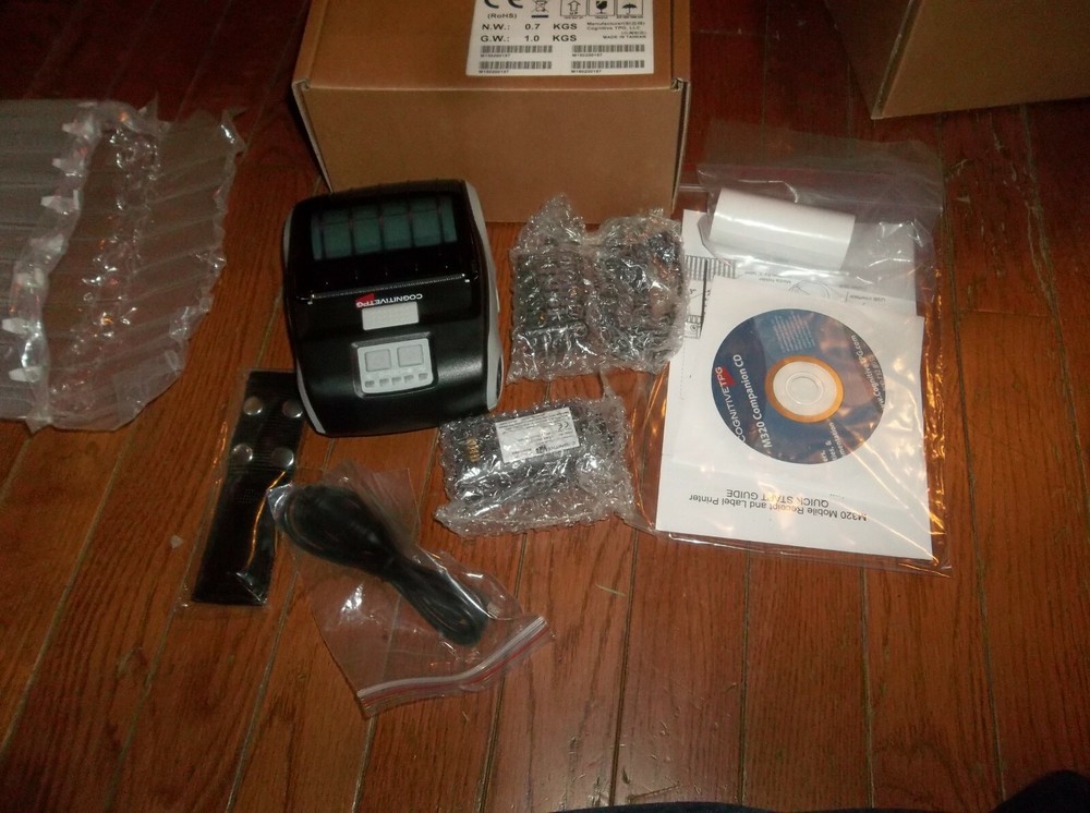COGNITIVE TPG M3 PRINTER, M320-Y010-100, M320, Mobile Receipt Label Printer Kit
