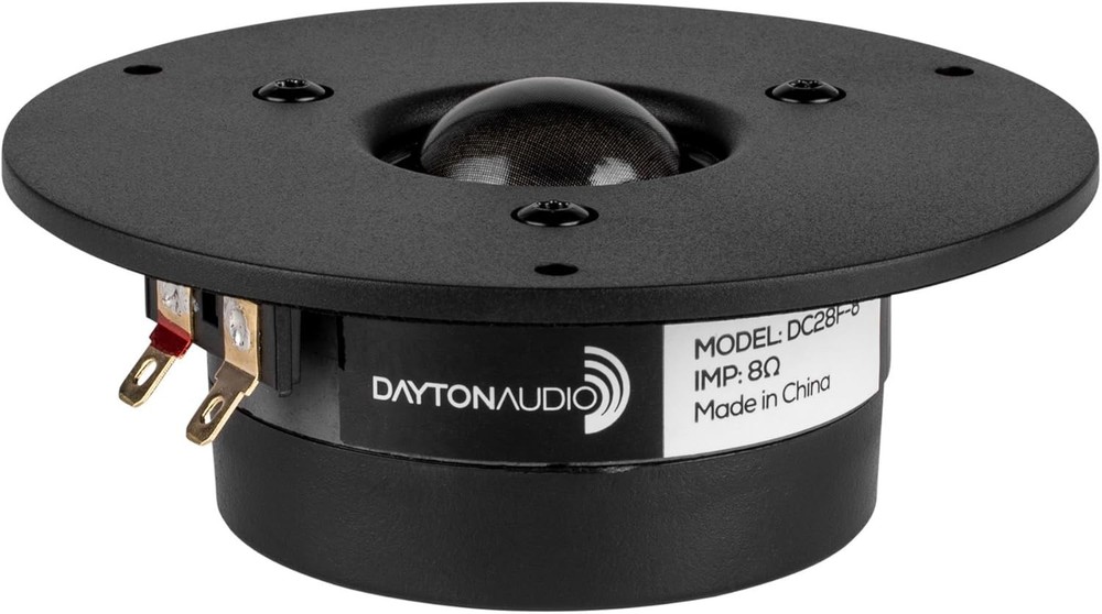 1-1/8" Silk Dome Tweeter - Smooth Frequency Response, Voice Control Enabled