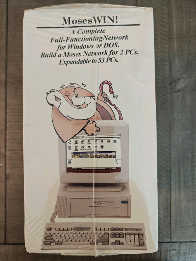 MOSES Networking for Windows or DOS NEW Sealed In BOX Vintage Computing