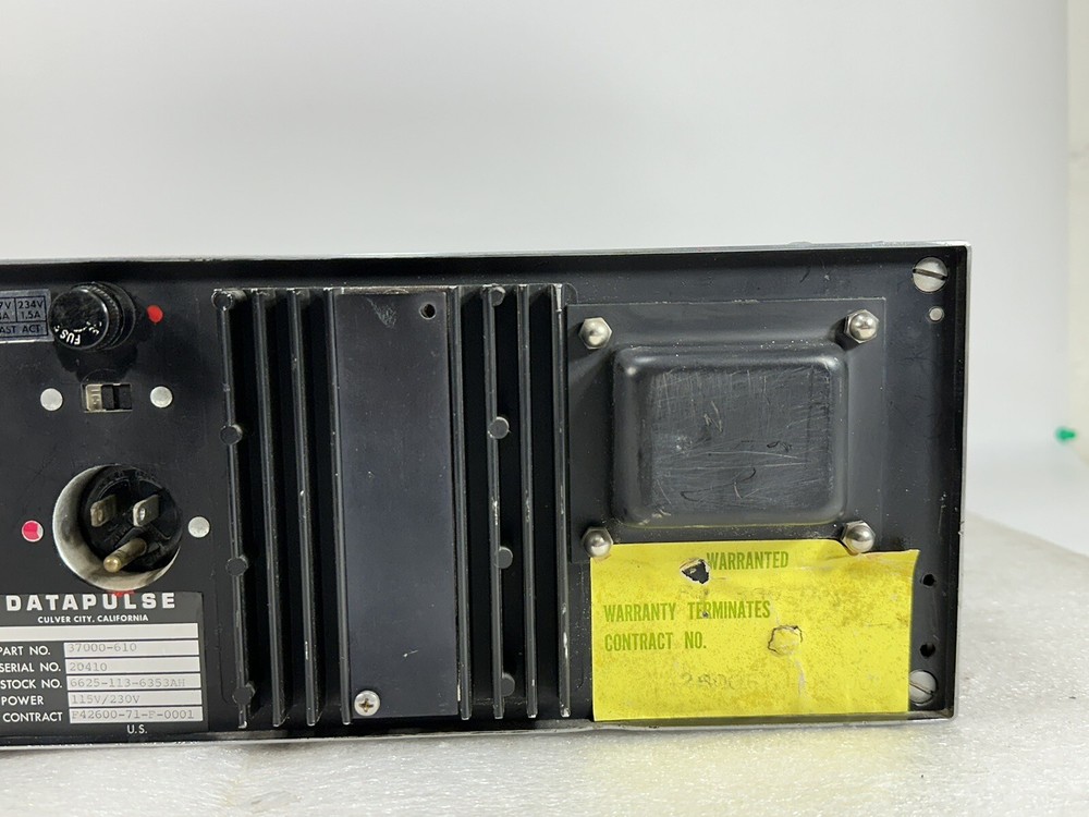 Vintage 1980's Datapulse Model 110B Pulse Generator ~ Power Tested Only