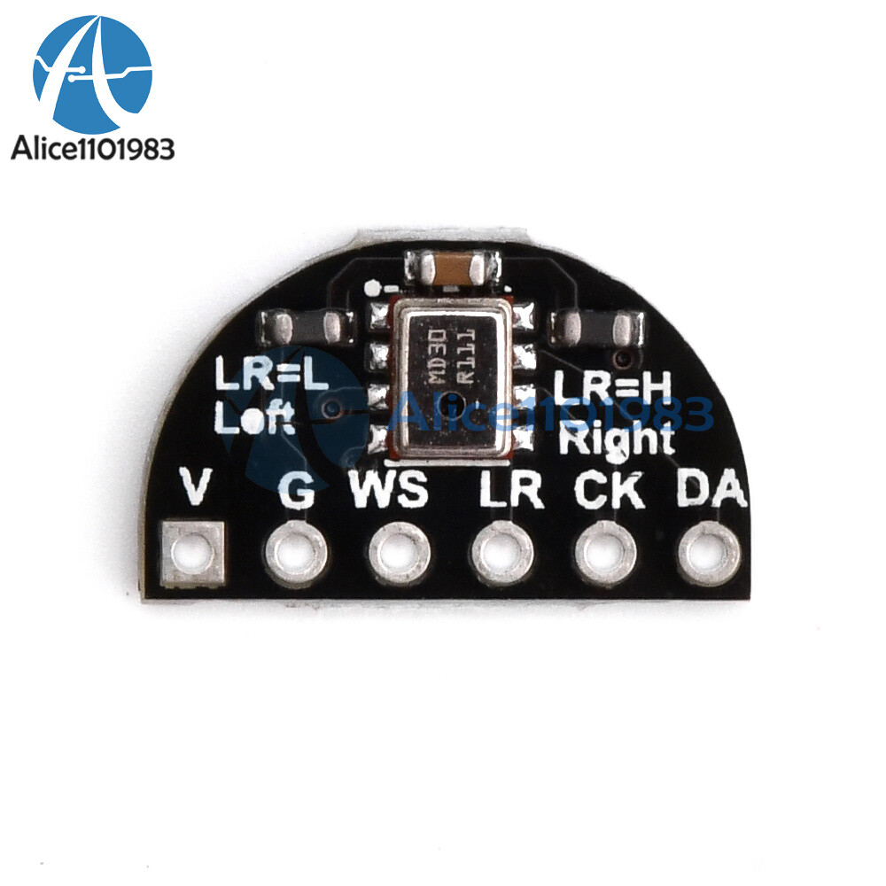 High Sensitivity Single MEMS Microphone Module I2S Digital Output Low Noise