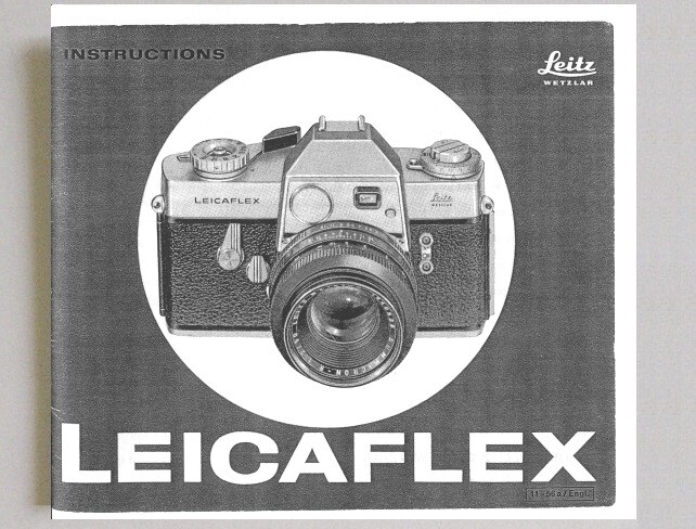 Leitz Leicaflex Camera Instruction Manual Reprint
