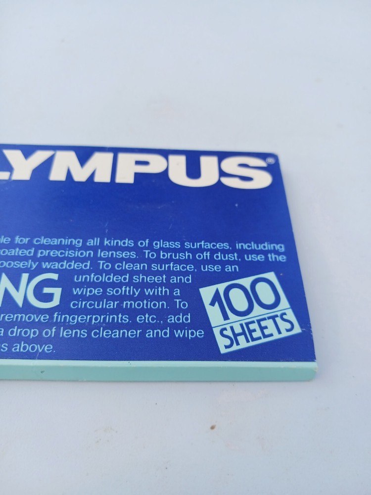 Olympus Lens Cleaning Tissues Open Box