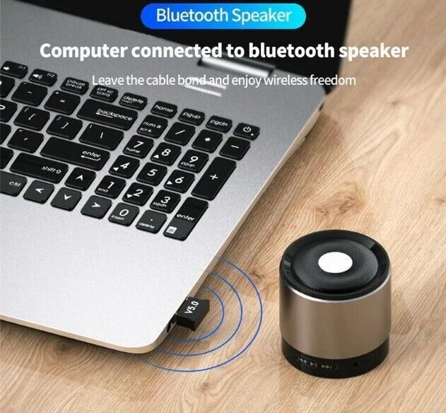Lot 50 USB Bluetooth 5.0 Wireless Stereo Audio Adapter Dongle Receiver For TV PC