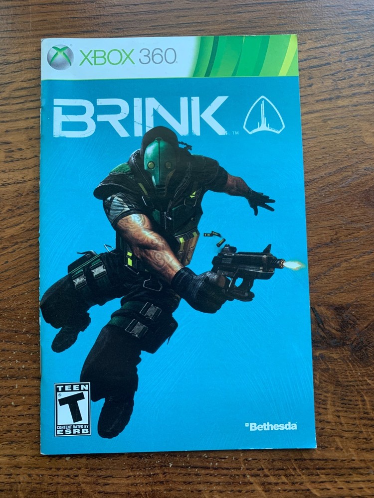Brink XBOX 360 Instruction Manual Only