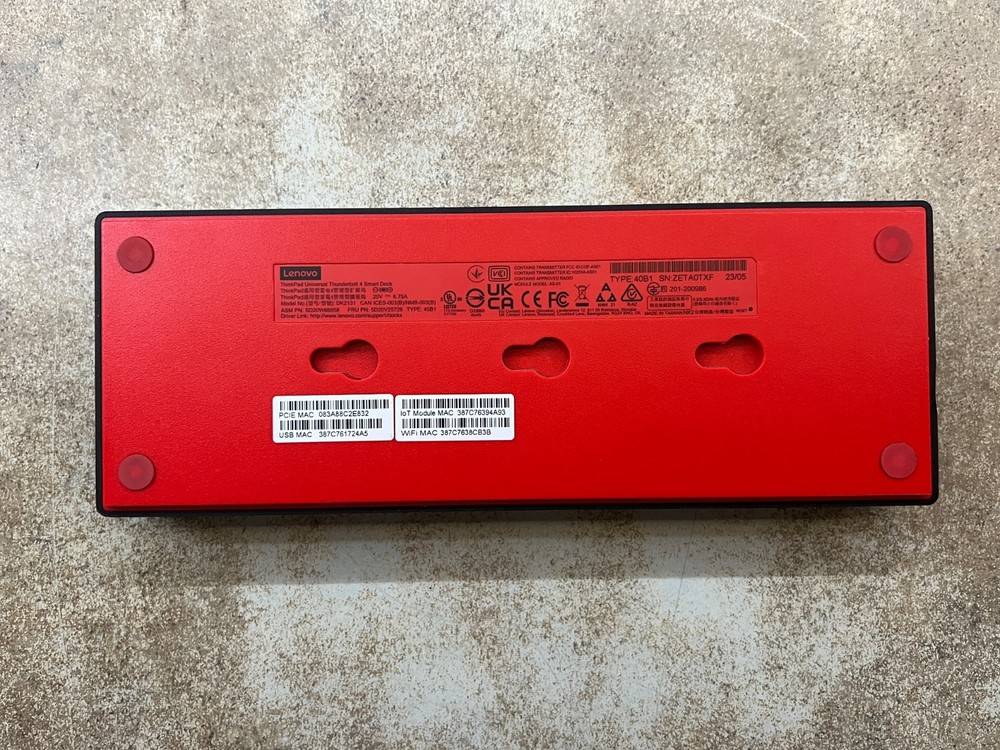 Lenovo Thinkpad MNDK2131 TYPE40B1 Universal Thunderbolt 4 Smart Dock G2U