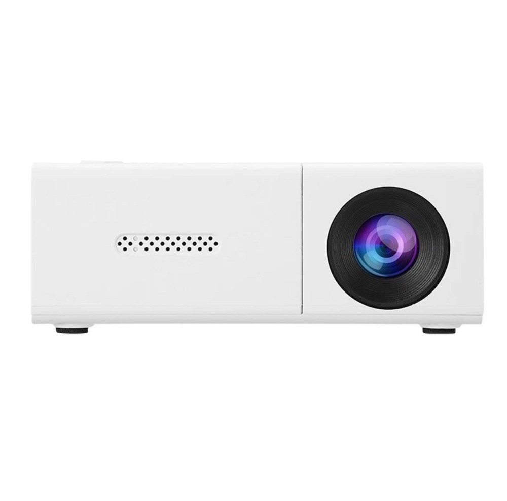 Portable Mini LED Projector Screen Mirroring WHITE (USED)