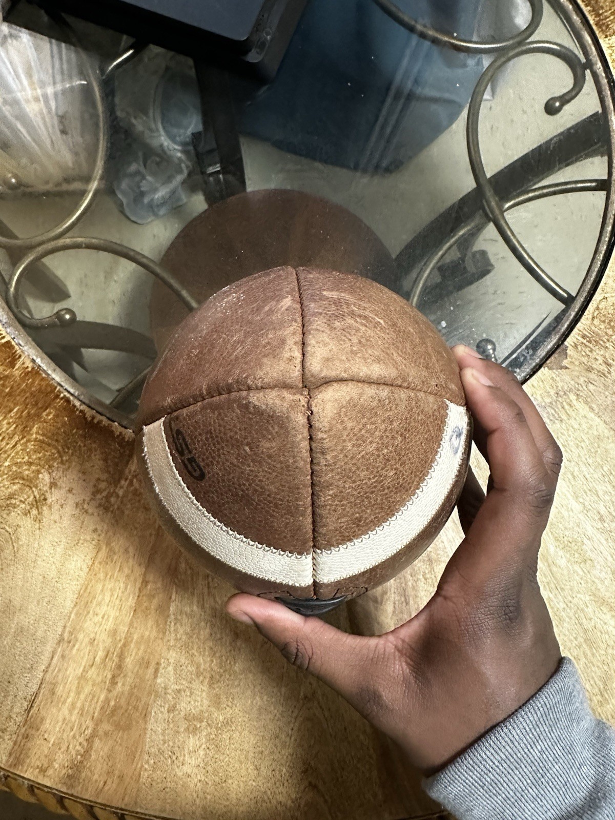 Wilson GST Leather Collegiate Football