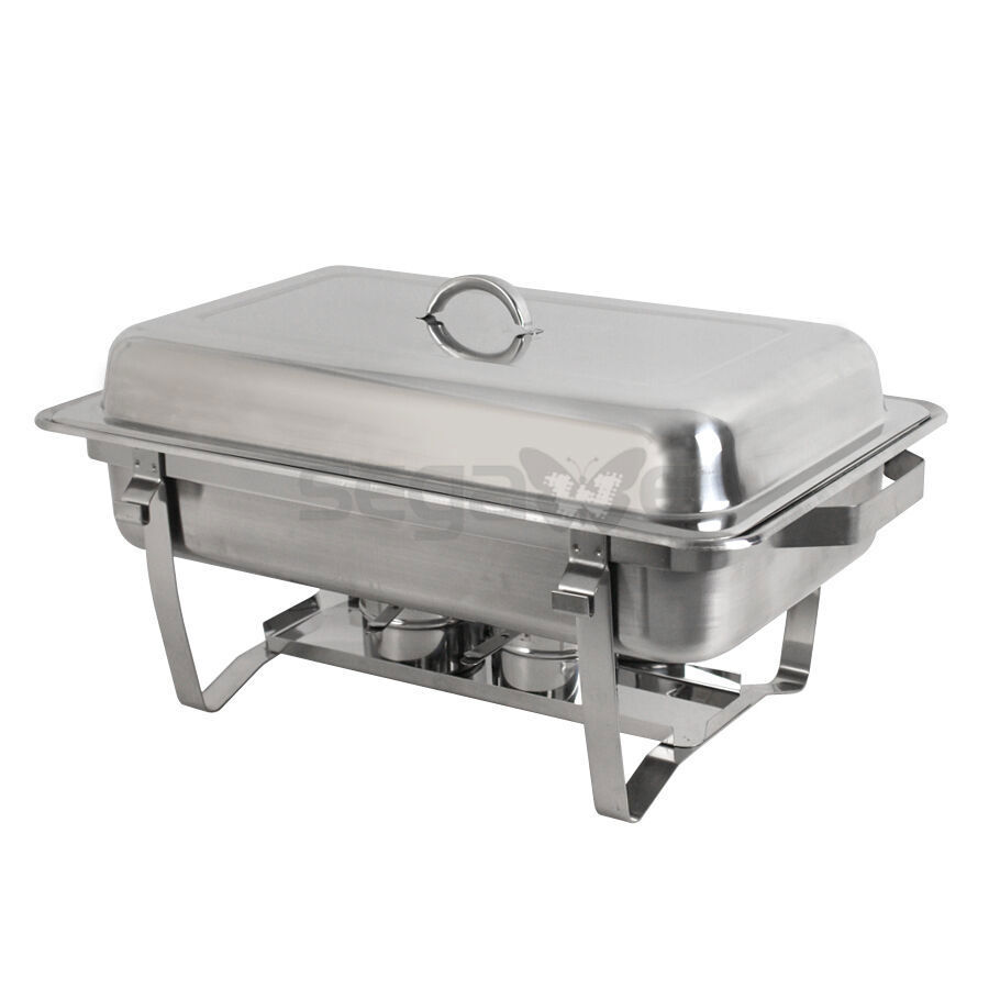Quart Stainless Steel Rectangular Chafing Dish Full Size Buffet Catering Lot 2~8