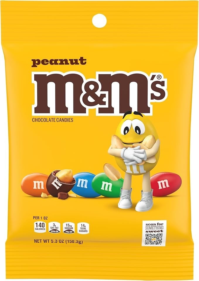 M&M's Peanut Peg Pack - 5.3 oz-2 pack