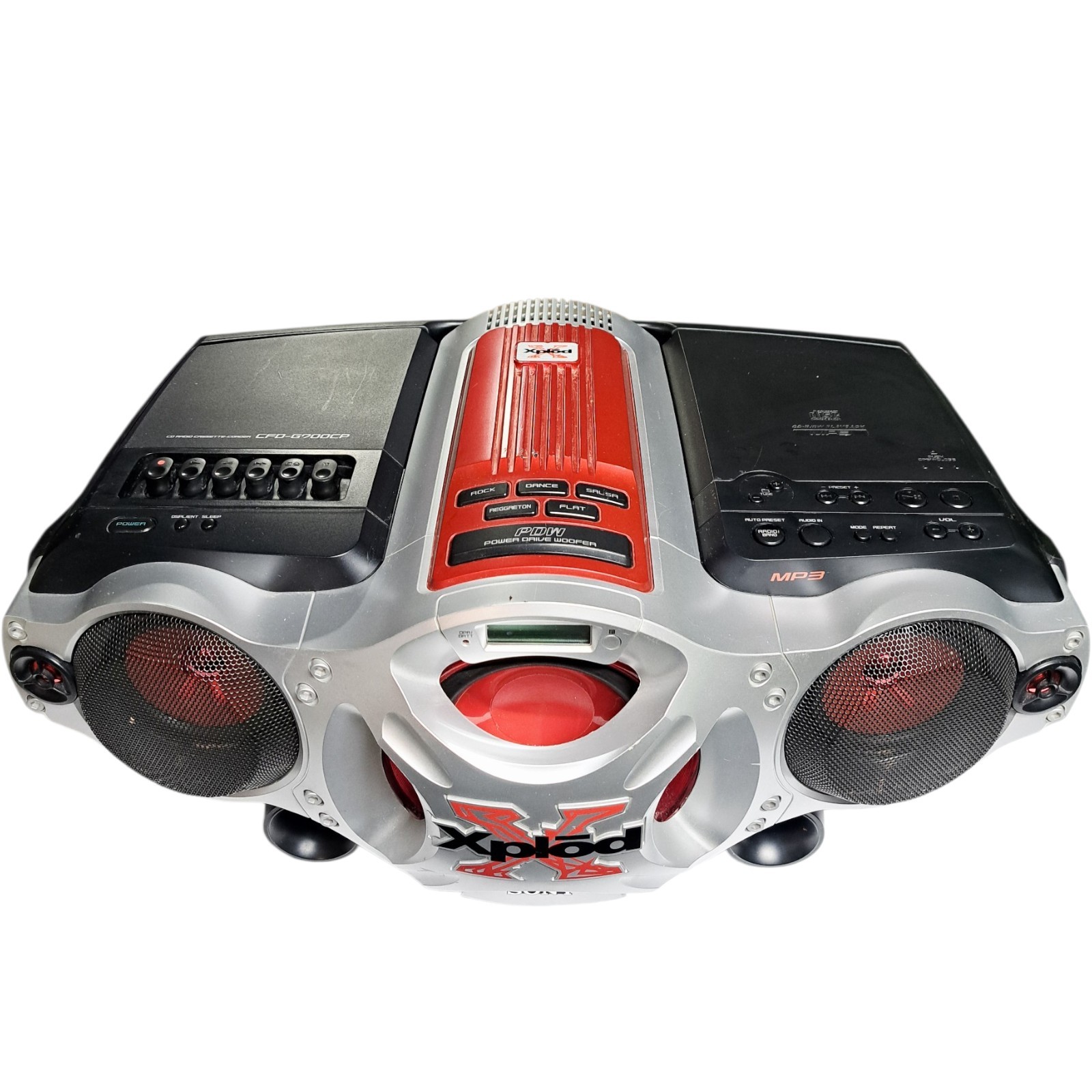Sony Xplod CFD-G700CP CD/Radio/Cassette Boombox Works Read Parts