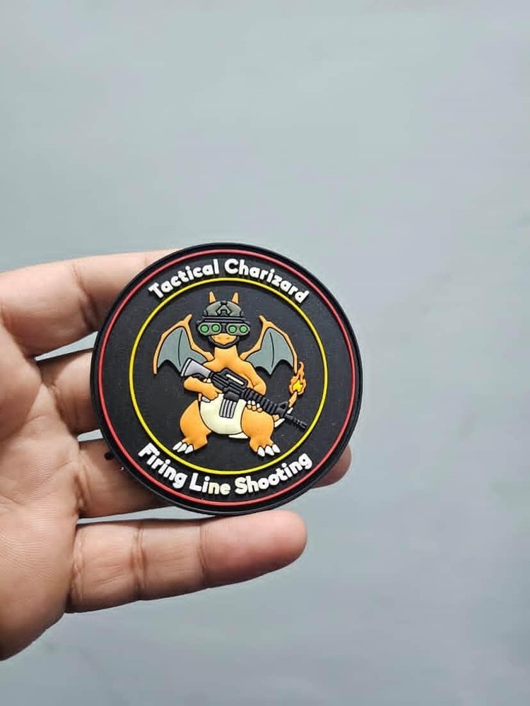 Tactical Charizard Hook & Loop Patch For Tactical Bags, Etc