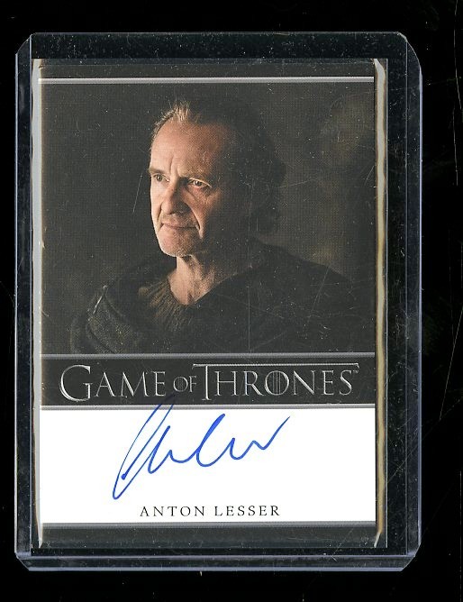ANTON LESSER SIGNED GAME OF THRONES CARD 0316026-5