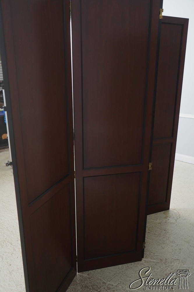 71754: Regency 4 Panel Mahogany Folding Screen Room Divider