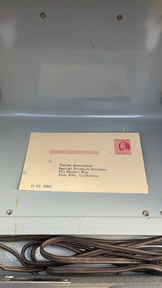 Varian Associates G10 Graphic Recoder