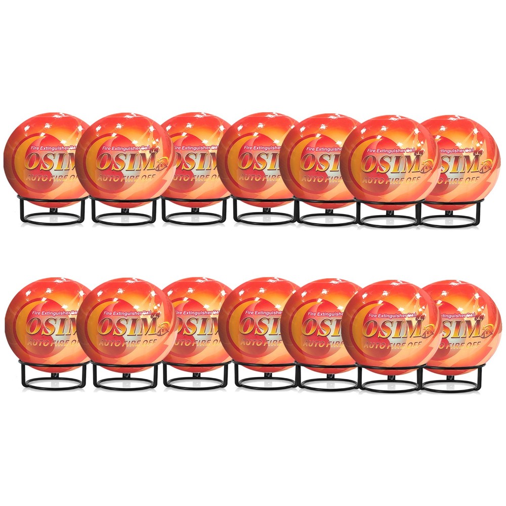 14 PACK Automatic Fire Ball Extinguisher With Bracket for ABCEF Type Fire