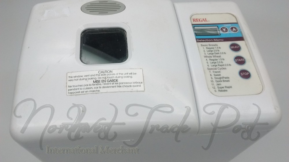 Regal Replacement Parts for Model K6732 Automatic Bread Maker - Select Part