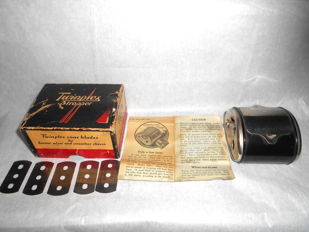 Twinplex Stropper Razor Sharpener W/ Instructions G-100 - Gillette/Probak