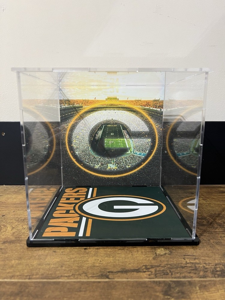 Green Bay Packers Custom Mini Helmet Display or Card Display