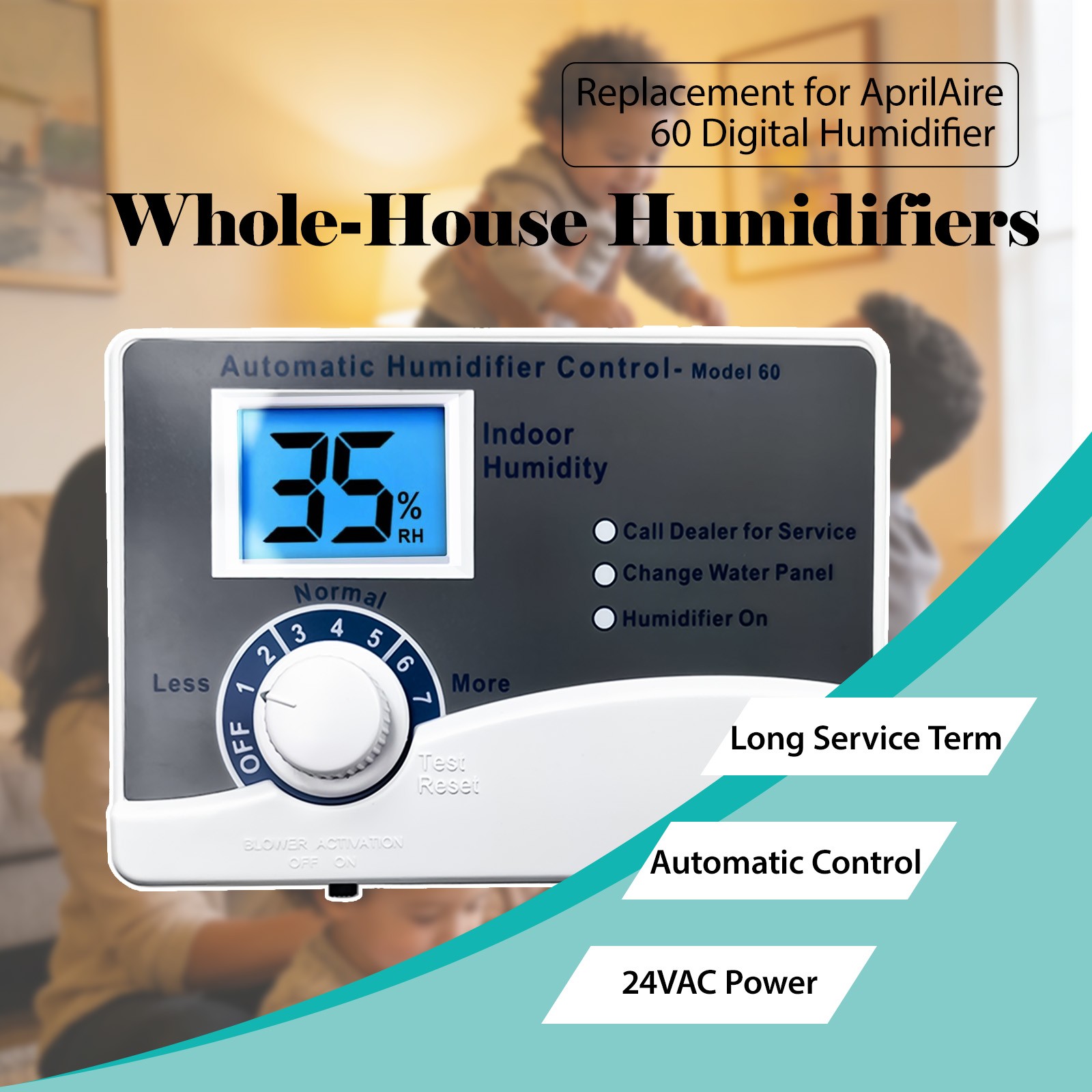 For AprilAire Model 60 Humidistat Automatic Humidifier Control New 24V