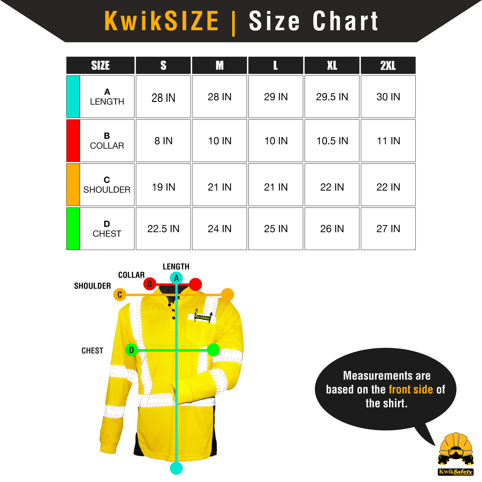 KwikSafety ESTIMATOR Hi Vis Reflective Long Sleeve ANSI Class 3 Safety Shirt