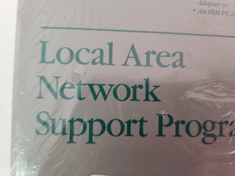 1989 IBM Local Area Network Support Program 93X5583 NEW Sealed Vintage