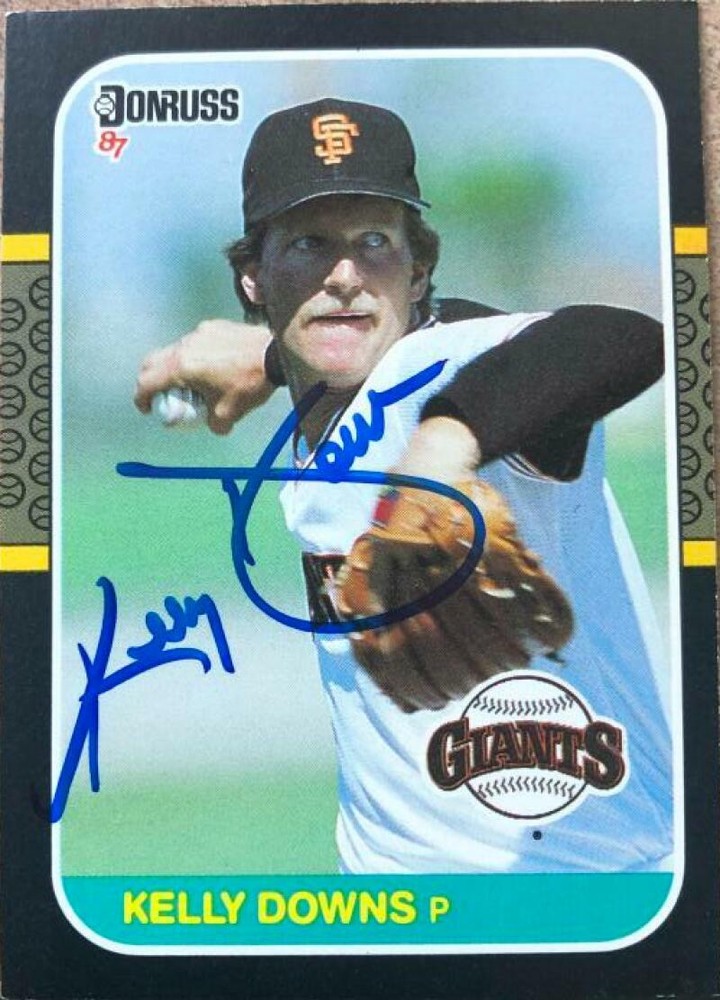 Kelly Downs Autographed 1987 Donruss #573