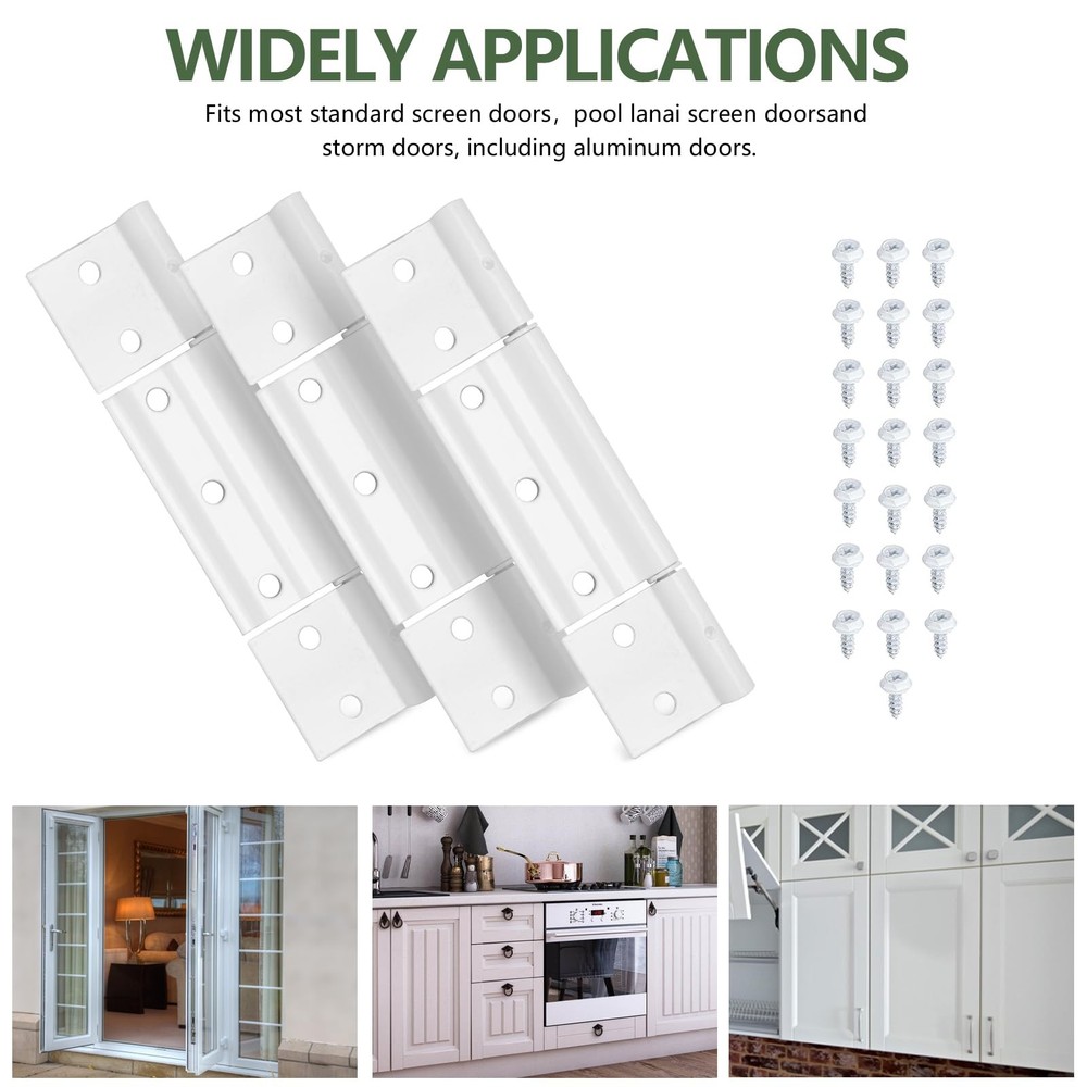 Storm Door Hinges Replacement fits for Larson White Screen Hinges,
