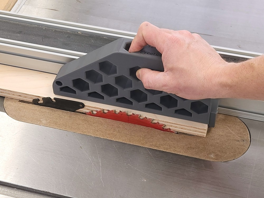 Table saw push block, woodworking material push stick, rip cut accessory