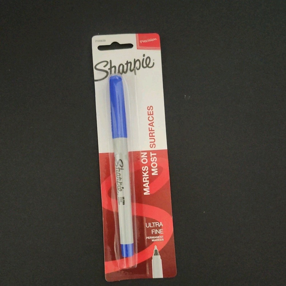 Blue Sharpie Fine Point Permanent Marker New - Free Shipping