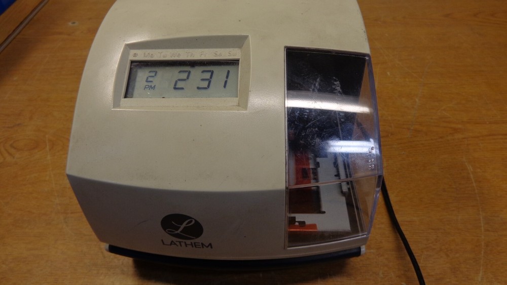 Lathem 100E Time Clock Printer Stamper