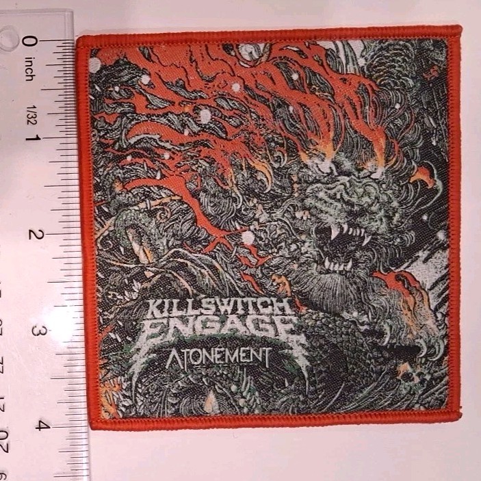 killswitch engage atonement Red Border Woven Patch