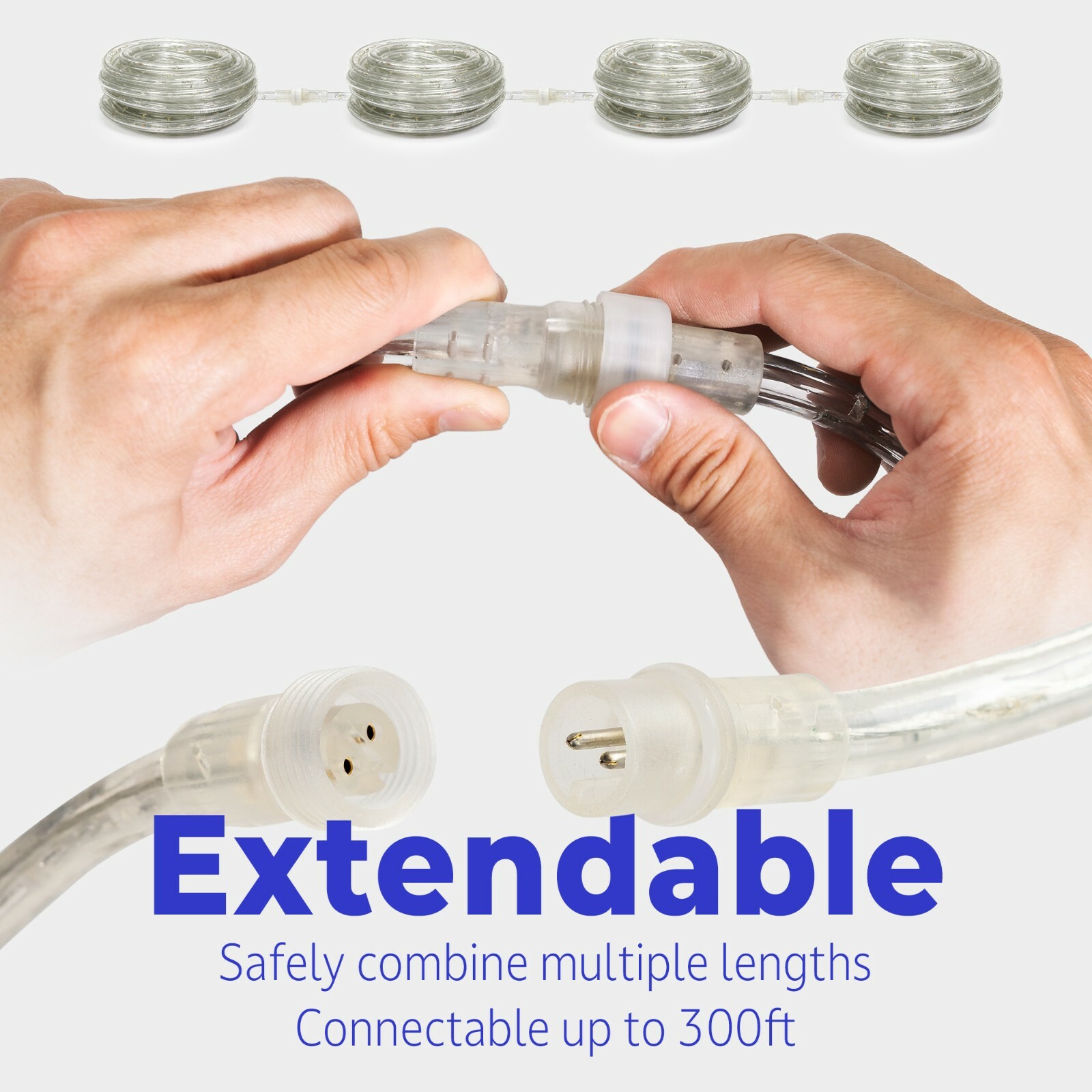 Assorted Sizes 110V LED Rope Extendable Flexible DIY Lighting Outdoor Christmas