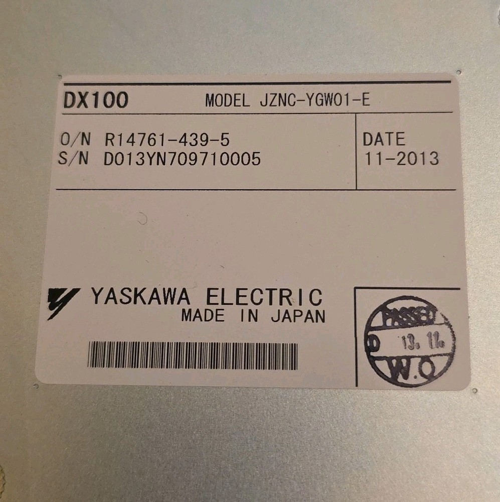 YASKAWA JZNC-YGW01-E Robot Controller Module Dx100