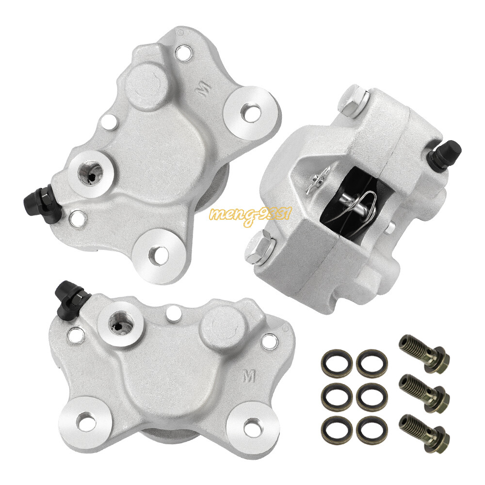 Front &Rear Brake Calipers for Arctic Cat 250 300 375 400 454 500 2x4 4X4 w/Pads