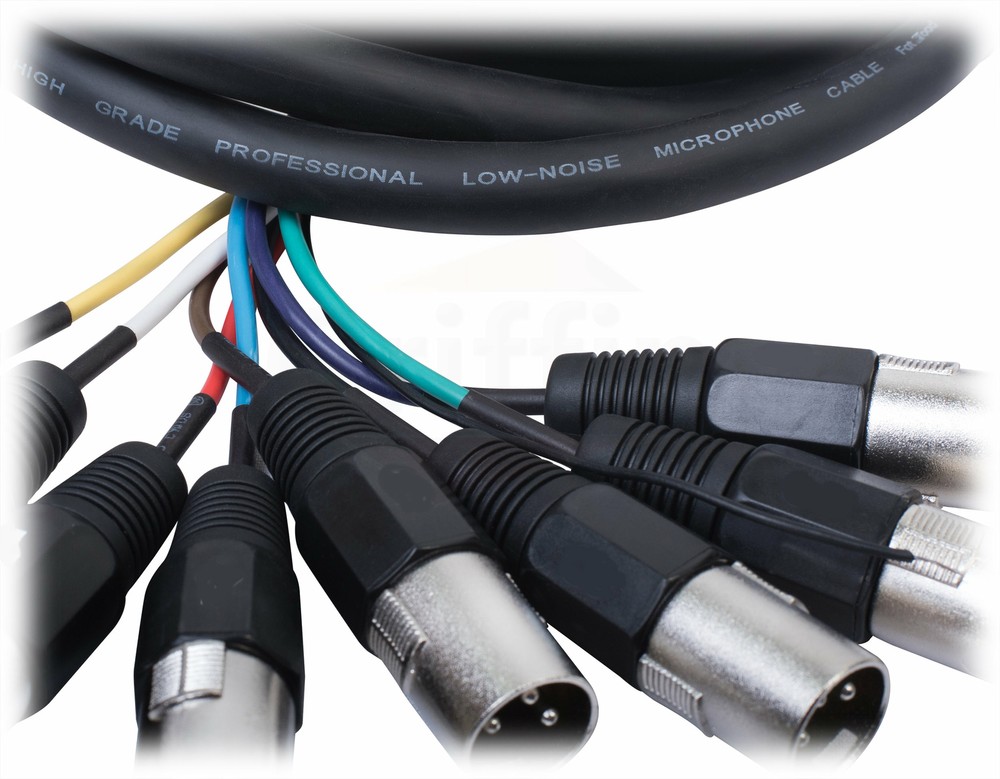 XLR Snake Cable Patch (10ft X 8 Channels) by FAT TOAD | Studio Stage, Live Sound