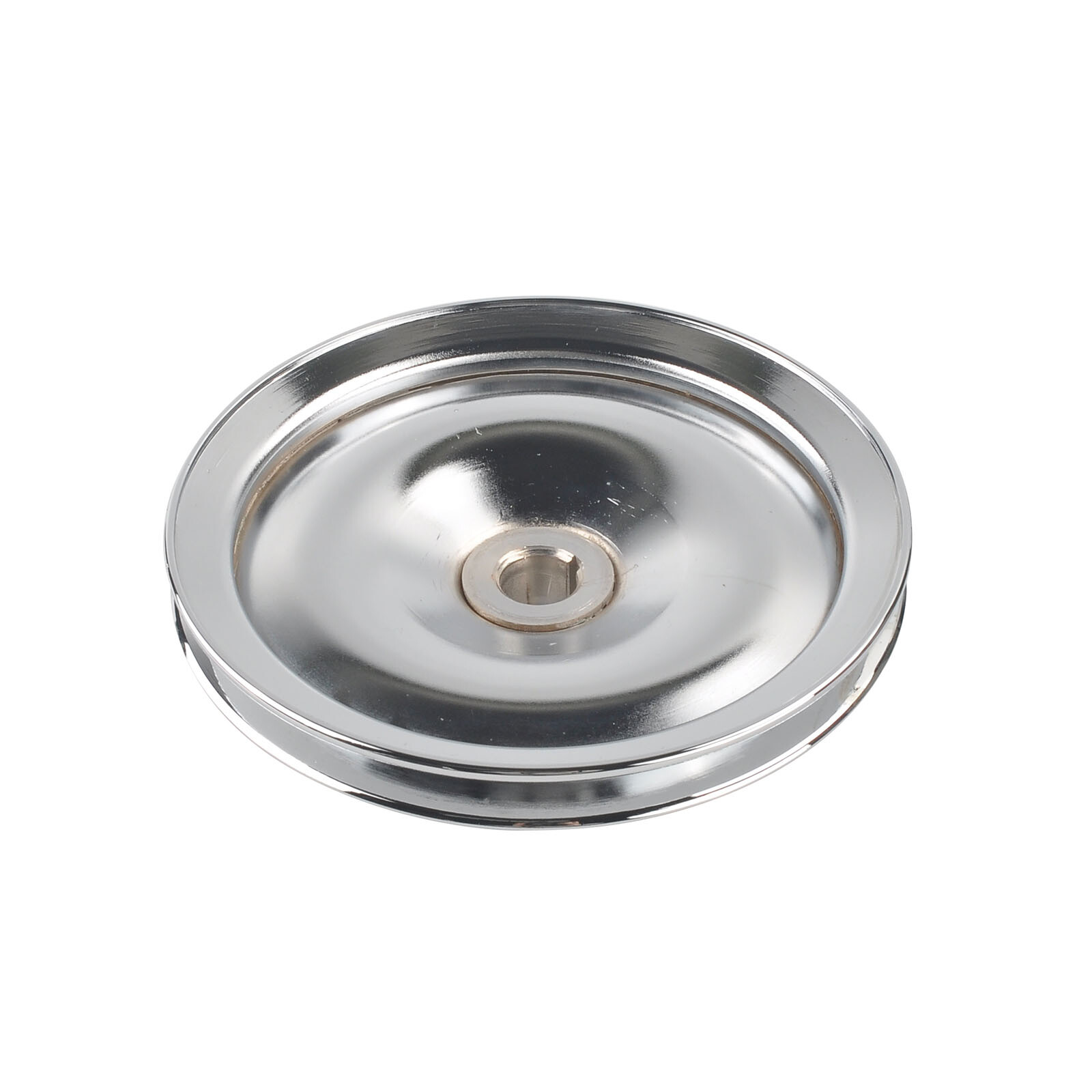 Chrome Saginaw Power Steering Pump w/ Bracket & Pulley Kit For SBC Chevy 350 305