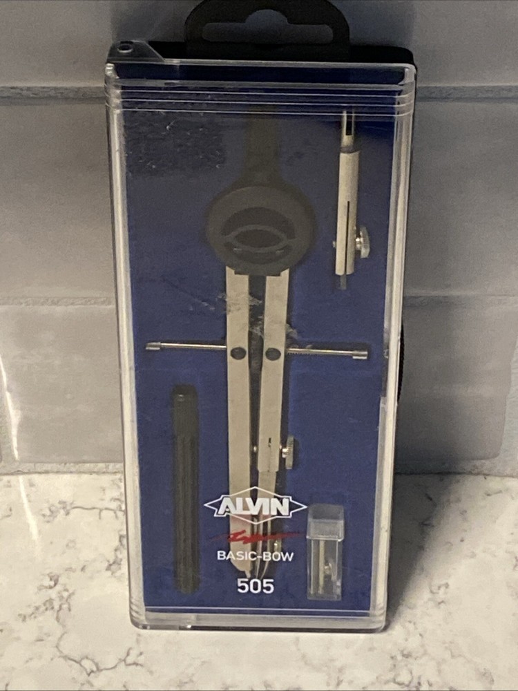 ALVIN 505V BASIC-BOW COMBINATION COMPASS WITH BEAM BAR FREE SHIPPING