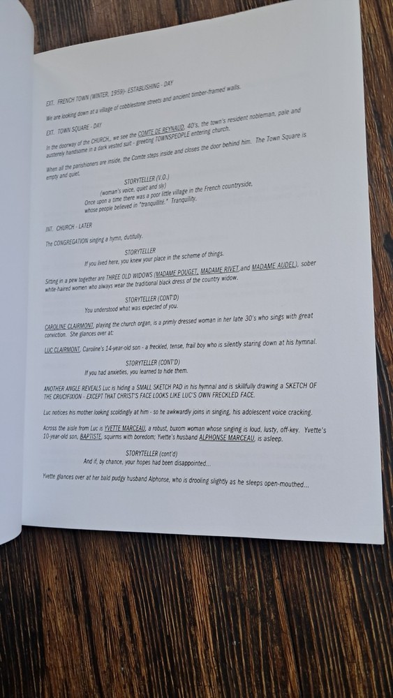 Chocolat: A Screenplay (Wrappers / Brads) Original Script