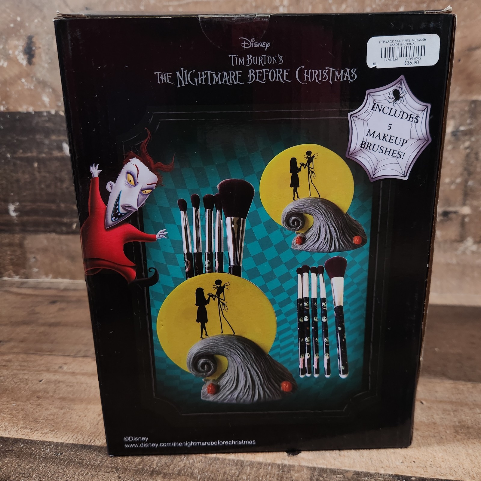 Nightmare Before Christmas Makeup Brush Kit Jack & Sally Spiral Hill