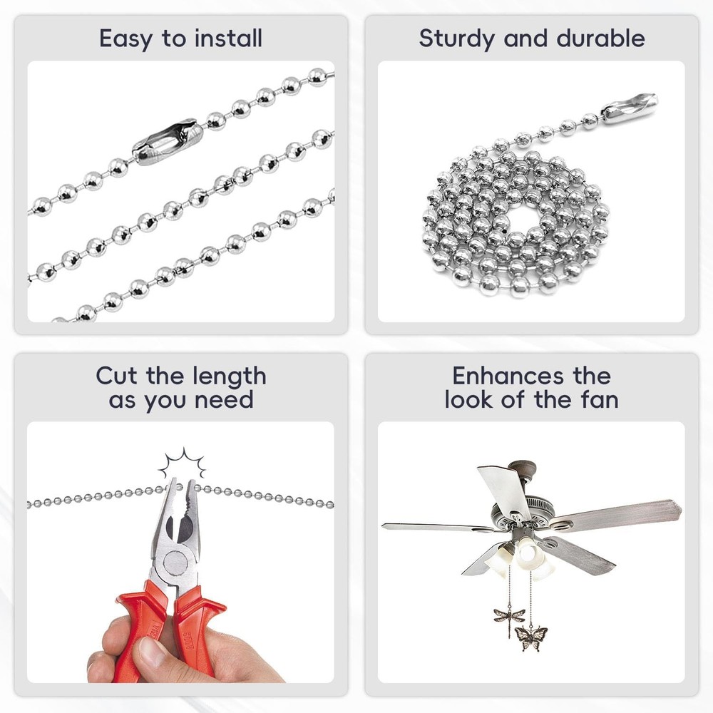 Ceiling Fan Pull Chain, 2 Pack Copper Dragonfly Fan Pull Chain Extension, 12 Inc