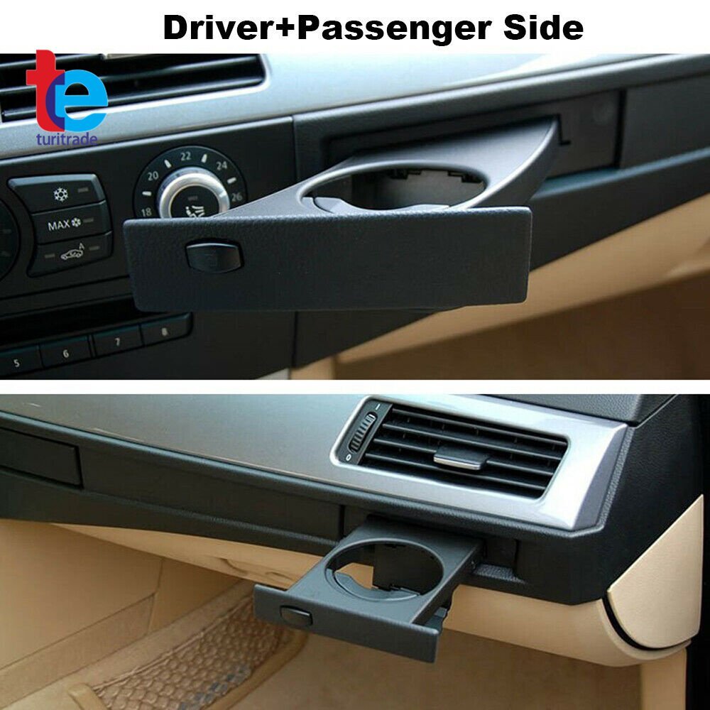Left Right & Driver Passenger Side Front Cup Holder For 2004-2010 BMW E60 E61