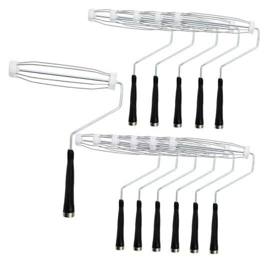 12 Pack Paint Roller Frame 9 Inch, 5 Wire Roller Handle with Threaded End,