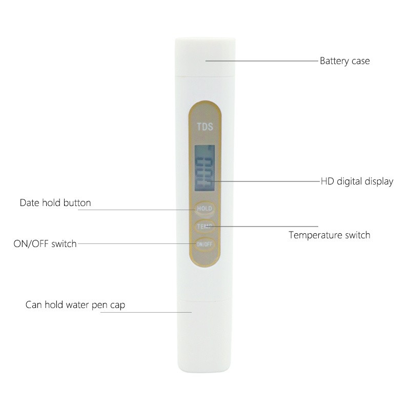Testing Pen Easy Read Values Titanium Alloy Probe For Tap Water Testing 36g
