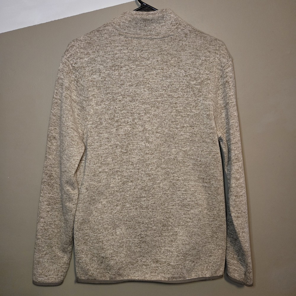 Goodfellow & Co. Men’s Regular Fit Pullover 1/4 Button Sweater Beige Size Medium